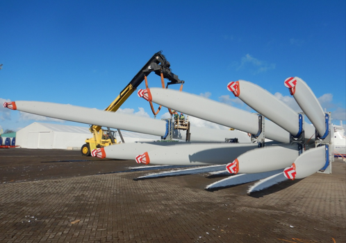 Wind turbine generator blades